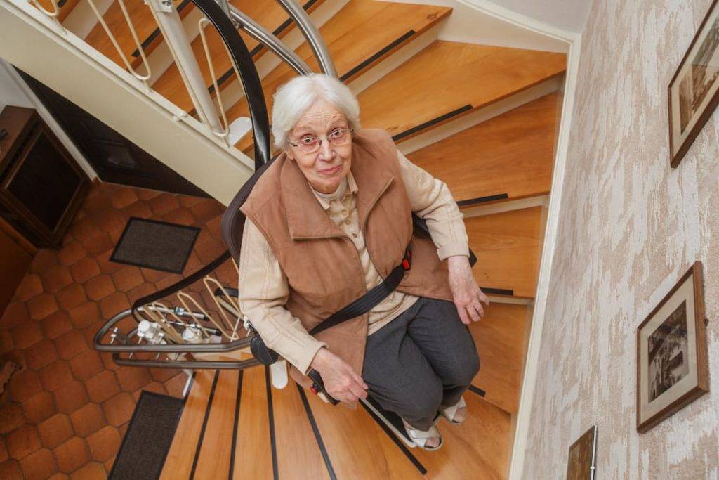 Lady in need of stairlift serviced